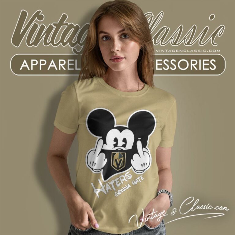 Vegas Golden Knights Mickey Mouse Haters Gonna Hate Women T Shirt Vegas Golden Knights Mickey Mouse Haters Gonna Hate Women T Shirt