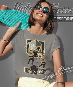 Vegas Golden Knights Rick And Morty Women T Shirt