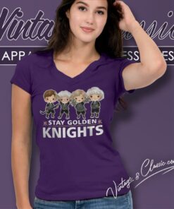 Vegas Golden Knights The Golden Girls Stay Golden Knights V Neck TShirt