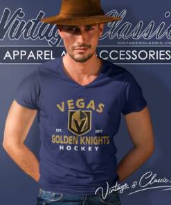 Vegas Golden Knights Timeless Hockey 2017 V Neck TShirt