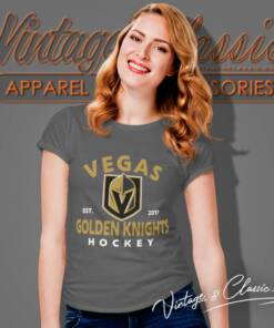 Vegas Golden Knights Timeless Hockey 2017 Women T Shirt