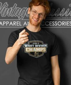 Vegas Golden Knights West Division 2021 Champs T Shirt