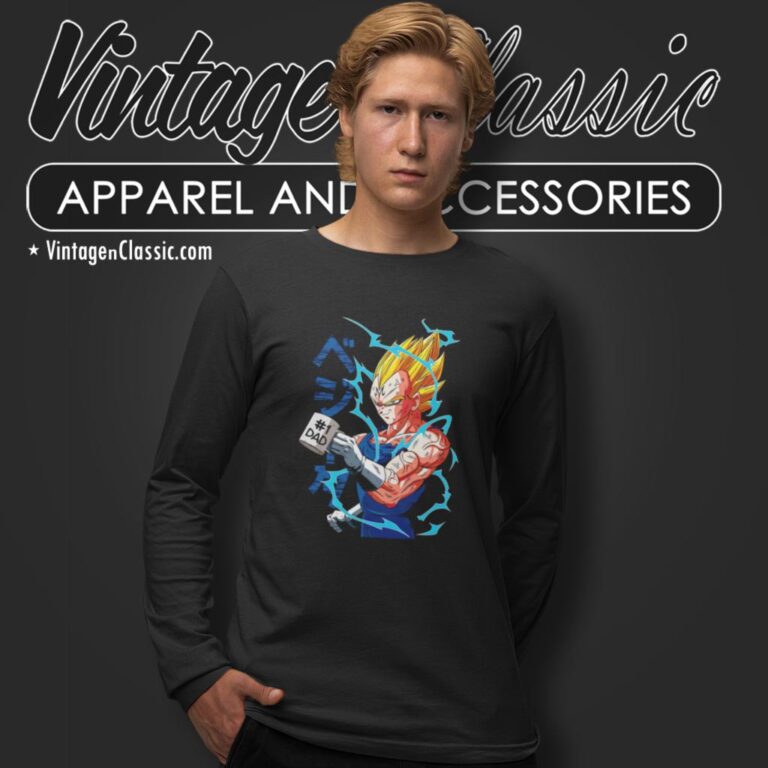 Vegeta Dad Number 1 Long Sleeve Tee Vegeta Dad Number 1 Long Sleeve Tee