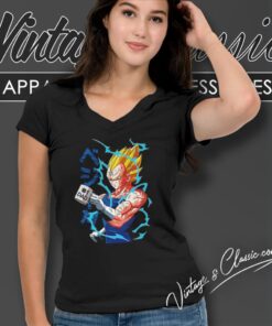 Vegeta Dad Number 1 V Neck TShirt