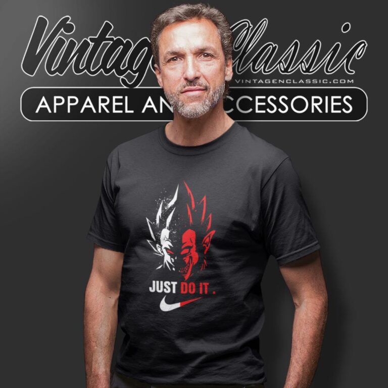 Vegeta Just Do It Nike Swoosh T Shirt Vegeta Just Do It Nike Swoosh T Shirt