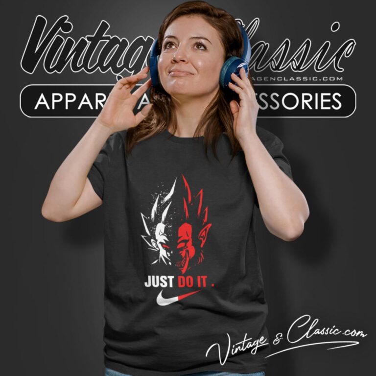 Vegeta Just Do It Nike Swoosh Women T Shirt Vegeta Just Do It Nike Swoosh Women T Shirt