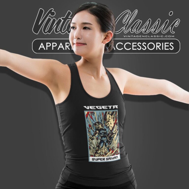 Vegeta Super Saiyan Tank Top Racerback Vegeta Super Saiyan Tank Top Racerback