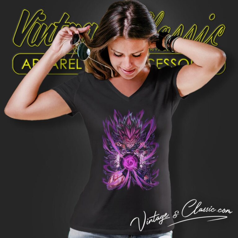 Vegeta Ultra Ego Dragon Ball V Neck TShirt Vegeta Ultra Ego Dragon Ball V Neck TShirt