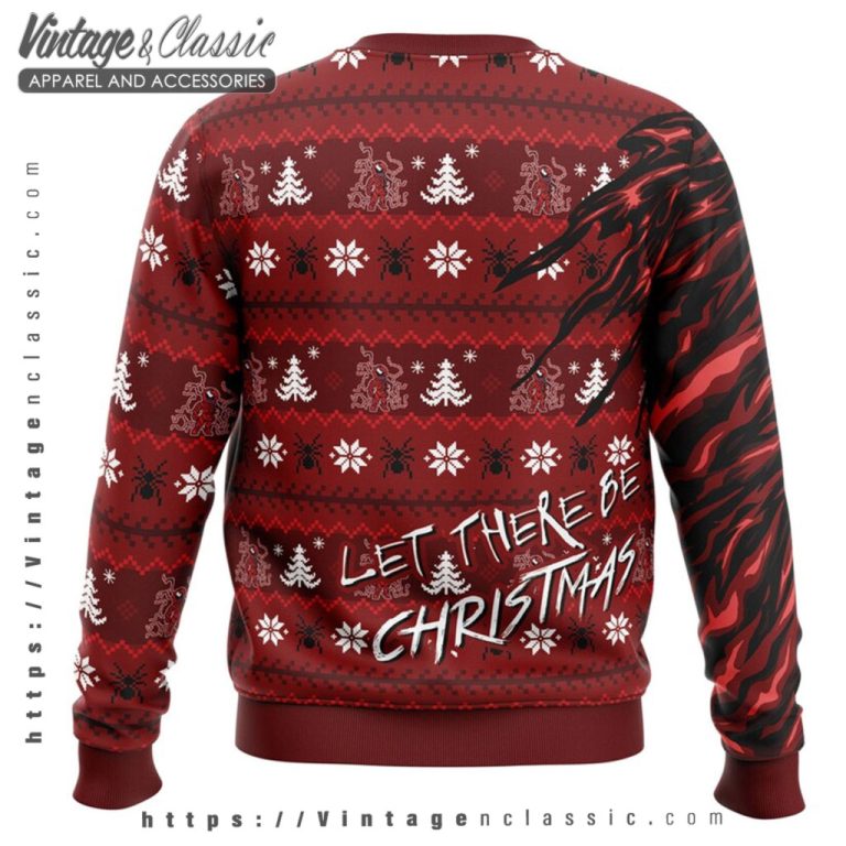 Venom Carnage Spiderman Ugly Christmas Sweater back Ugly Sweater Venom Carnage Spiderman Ugly Christmas Sweater back Ugly Sweater