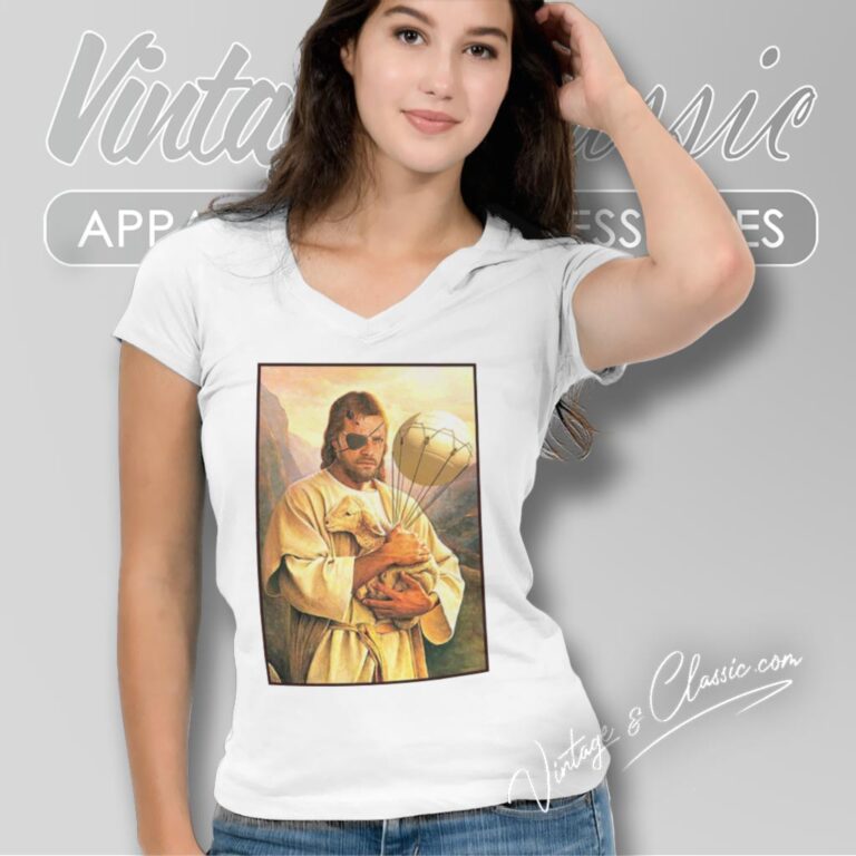 Venom Jesus Snake Parody V Neck TShirt Venom Jesus Snake Parody V Neck TShirt