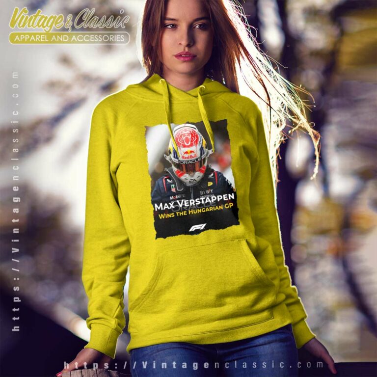 Verstappen Wins The Hungarian Gp Hoodie Verstappen Wins The Hungarian Gp Hoodie