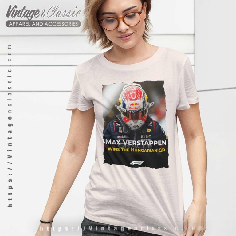 Verstappen Wins The Hungarian Gp Women TShirt Verstappen Wins The Hungarian Gp Women TShirt