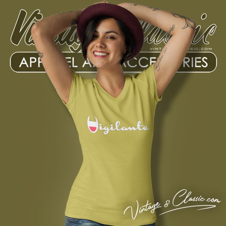 Vigilante X Champion Collab V Neck TShirt Vigilante X Champion Collab V Neck TShirt