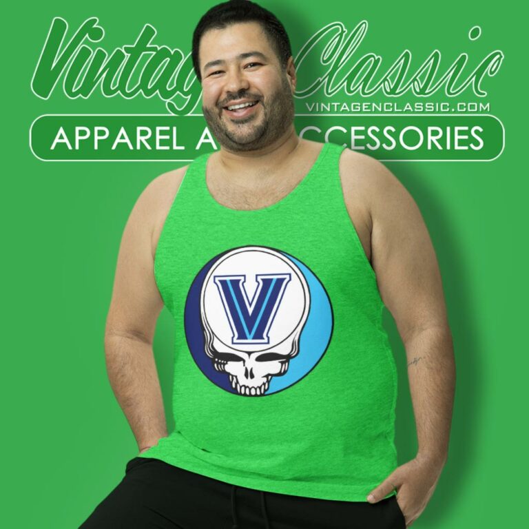 Villanova University Grateful Dead Steal Your Face Tank Top Racerback Villanova University Grateful Dead Steal Your Face Tank Top Racerback
