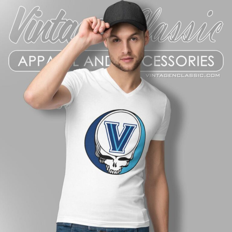 Villanova University Grateful Dead Steal Your Face V Neck TShirt Villanova University Grateful Dead Steal Your Face V Neck TShirt