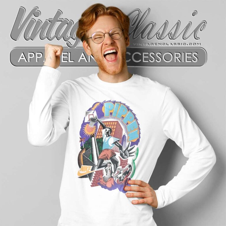 Vinatage Scottie Pippen Nike Hoop Heroes Nba Long Sleeve Tee Vinatage Scottie Pippen Nike Hoop Heroes Nba Long Sleeve Tee