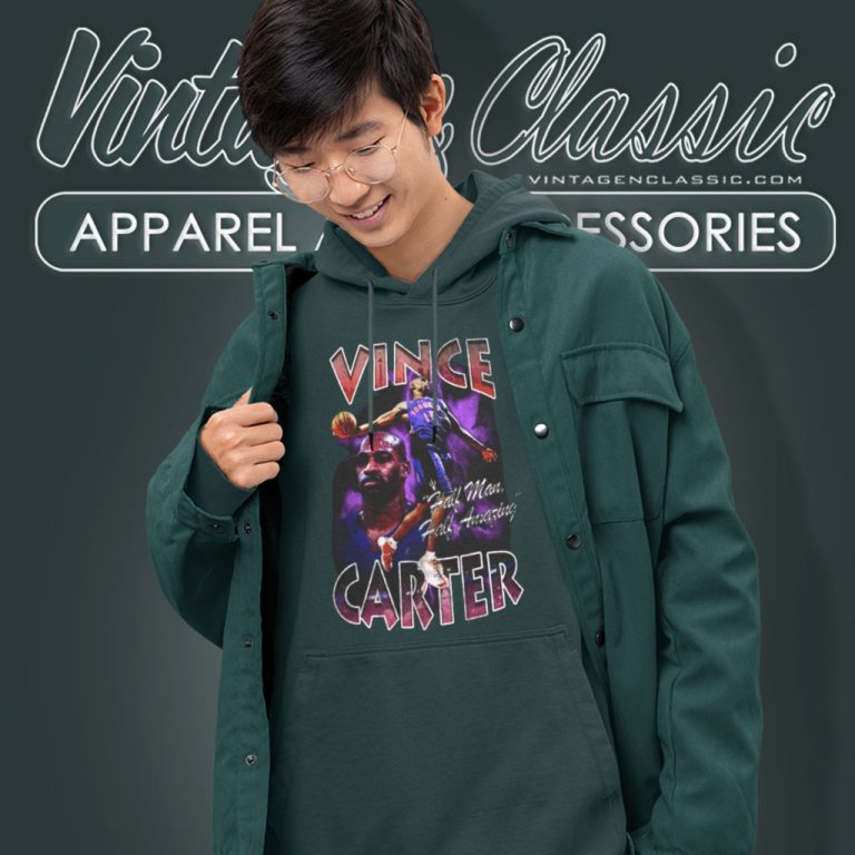 Vince Carter Toronto Raptors 90s Vintage Inspired Hoodie Vince Carter Toronto Raptors 90s Vintage Inspired Hoodie