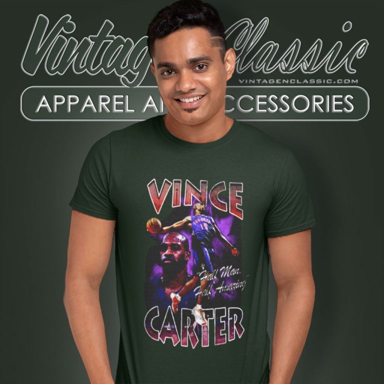 Vince Carter Toronto Raptors 90s Vintage Inspired T Shirt Vince Carter Toronto Raptors 90s Vintage Inspired T Shirt