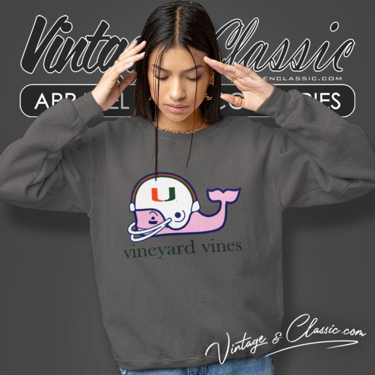 Vineyard Vines Adult Miami Hurricanes Sweatshirt Vineyard Vines Adult Miami Hurricanes Sweatshirt