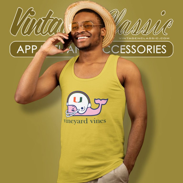 Vineyard Vines Adult Miami Hurricanes Tank Top Racerback Vineyard Vines Adult Miami Hurricanes Tank Top Racerback