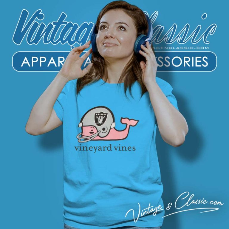 Vineyard Vines Raiders Whale Football Helmet Women TShirt Vineyard Vines Raiders Whale Football Helmet Women TShirt
