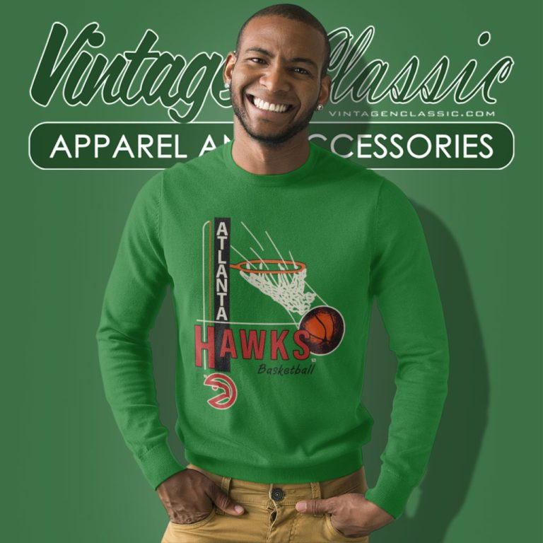 Vintage 1980s Atlanta Hawks Spellout Nba Basketball Sweatshirt Vintage 1980s Atlanta Hawks Spellout Nba Basketball Sweatshirt