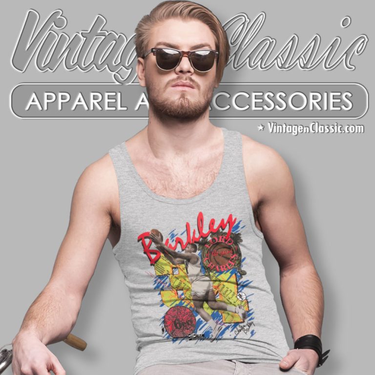 Vintage 1980s Neon Sir Charles Barkley Lord Of The Paint Tank Top Racerback Vintage 1980s Neon Sir Charles Barkley Lord Of The Paint Tank Top Racerback