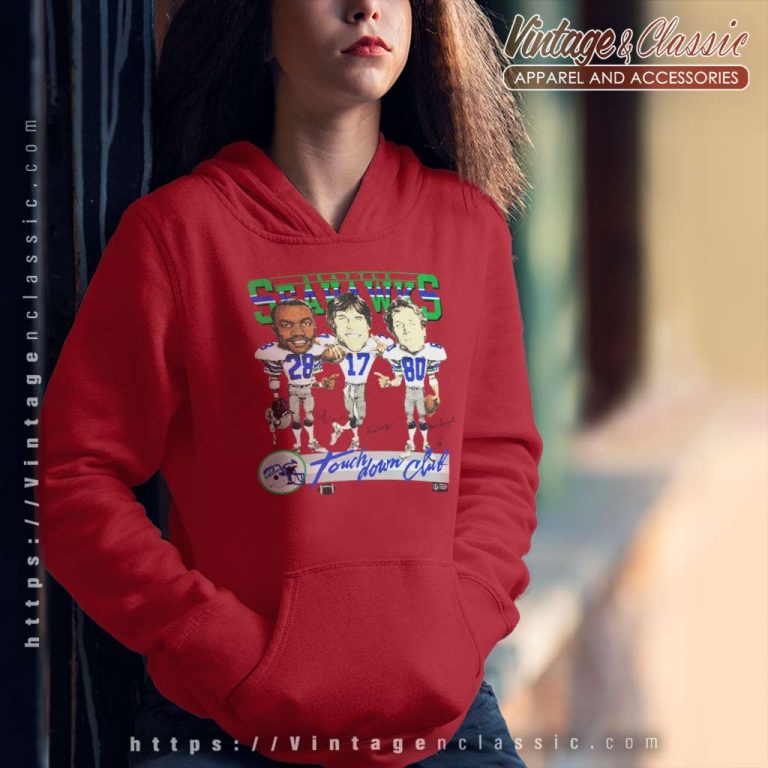 Vintage 1980s Seattle Seahawks Touchdown Club Hoodie Vintage 1980s Seattle Seahawks Touchdown Club Hoodie