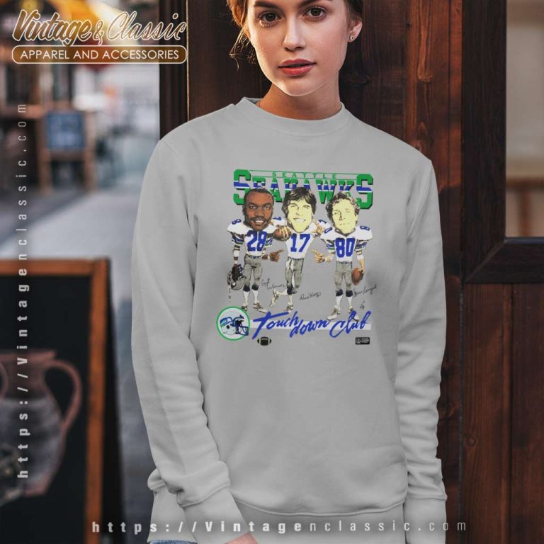 Vintage 1980s Seattle Seahawks Touchdown Club Sweatshirt Vintage 1980s Seattle Seahawks Touchdown Club Sweatshirt