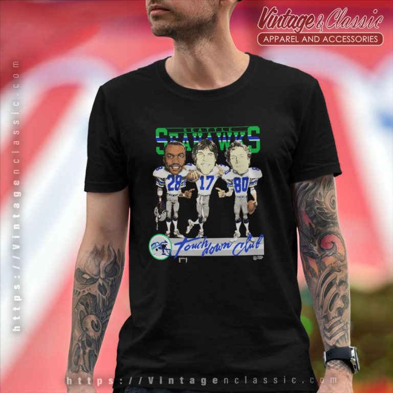 Vintage 1980s Seattle Seahawks Touchdown Club T Shirt Vintage 1980s Seattle Seahawks Touchdown Club T Shirt