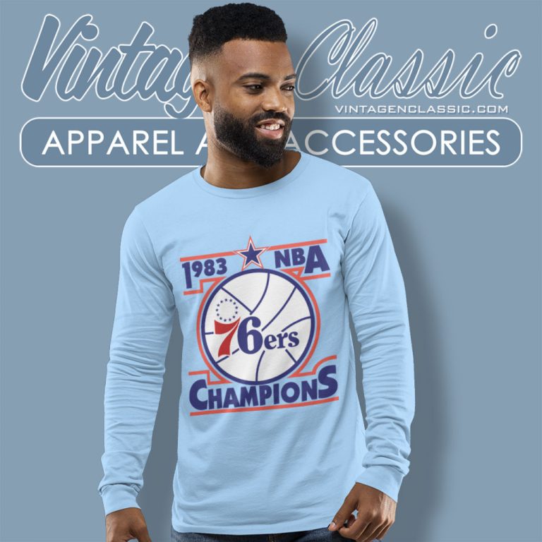 Vintage 1983 Philadelphia 76ers Nba Finals Sixers Long Sleeve Tee Vintage 1983 Philadelphia 76ers Nba Finals Sixers Long Sleeve Tee