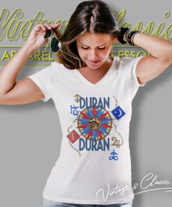 Vintage 1984 Duran Duran Arena Usa Concert Tour V Neck TShirt