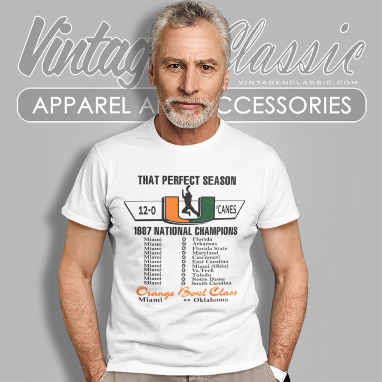 Vintage 1987 Miami Hurricanes Orange Bowl T Shirt Vintage 1987 Miami Hurricanes Orange Bowl T Shirt