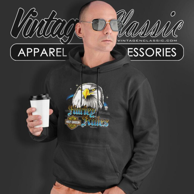 Vintage 1988 Eagle Harley Davidson Hoodie Vintage 1988 Eagle Harley Davidson Hoodie