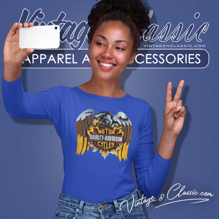 Vintage 1989 Harley Davidson Logo Eagle Long Sleeve Tee Vintage 1989 Harley Davidson Logo Eagle Long Sleeve Tee