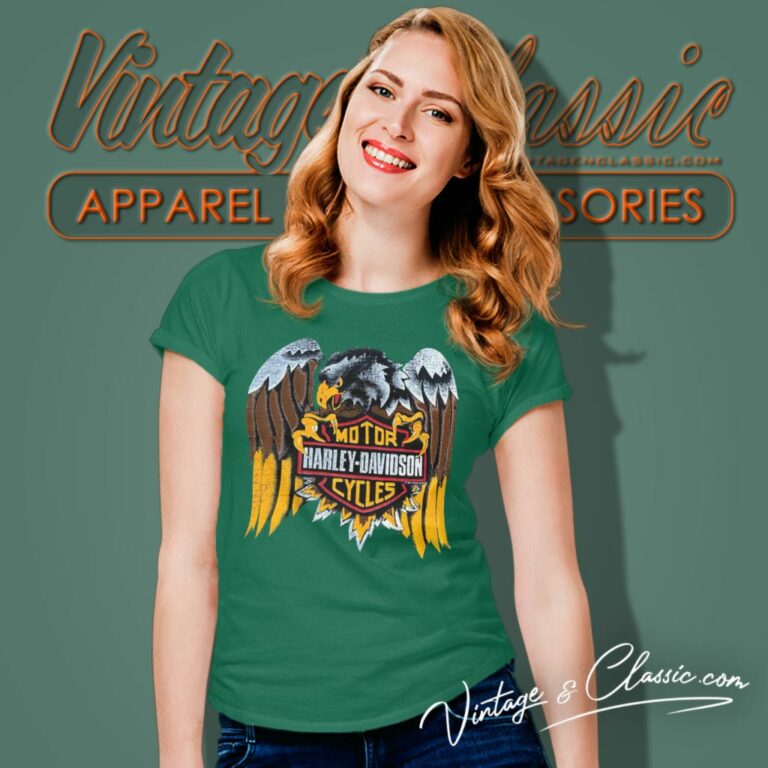 Vintage 1989 Harley Davidson Logo Eagle Women T Shirt Vintage 1989 Harley Davidson Logo Eagle Women T Shirt