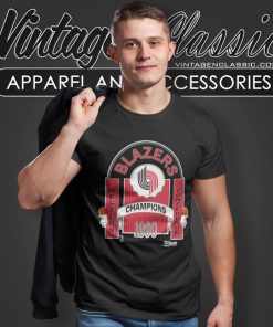 Vintage 1990 Portland Trail Blazers Western Conference Champion T Shirt