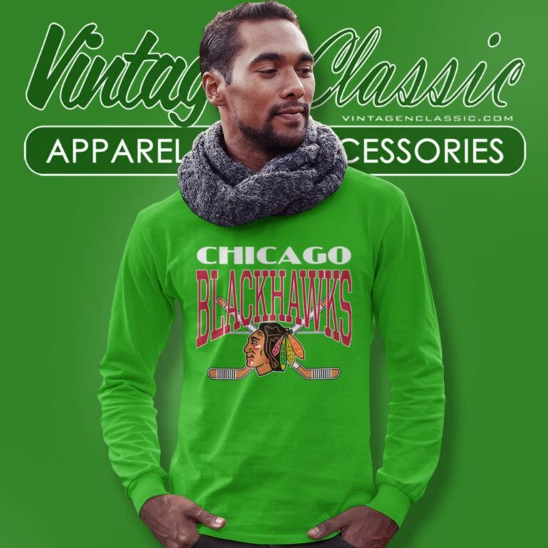 Vintage 1990s Chicago Blackhawks Champion Long Sleeve Tee Vintage 1990s Chicago Blackhawks Champion Long Sleeve Tee