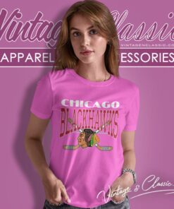 Vintage 1990s Chicago Blackhawks Champion Women T Shirt