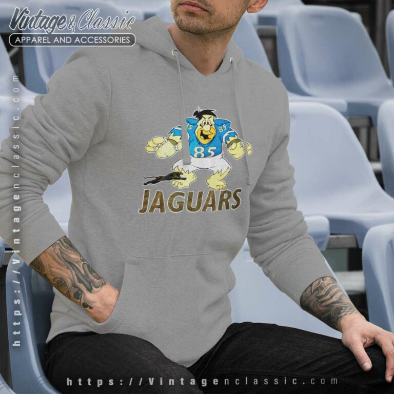 Vintage 1990s Flintstones Jacksonville Jaguars Hoodie Vintage 1990s Flintstones Jacksonville Jaguars Hoodie