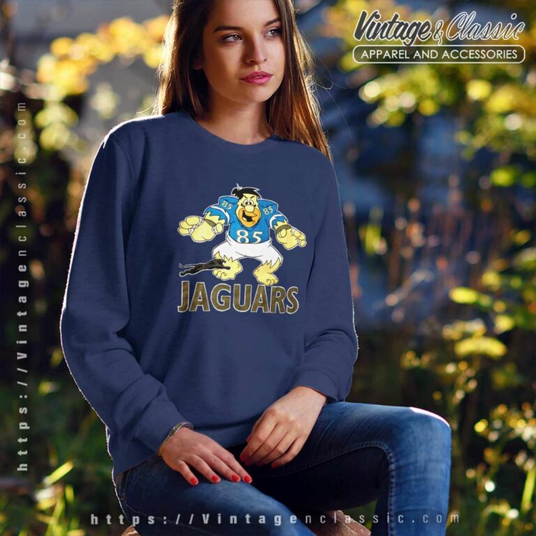 Vintage 1990s Flintstones Jacksonville Jaguars Sweatshirt Vintage 1990s Flintstones Jacksonville Jaguars Sweatshirt