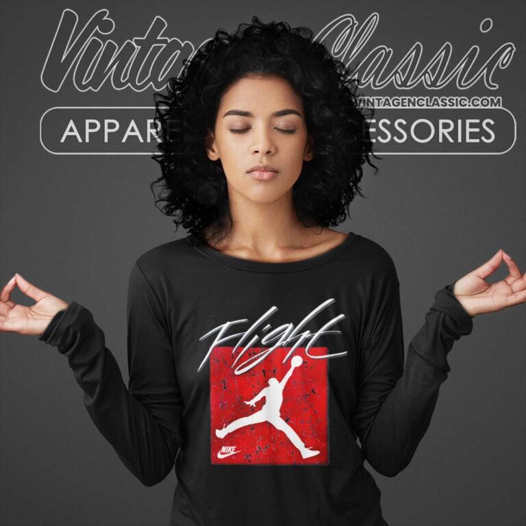 Vintage 1990s Nike Air Jordan Flight Long Sleeve Tee Vintage 1990s Nike Air Jordan Flight Long Sleeve Tee