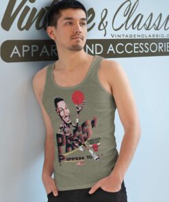Vintage 1991 Pippen To Jordan Pass And Smash Chicago Bulls Tank Top Racerback