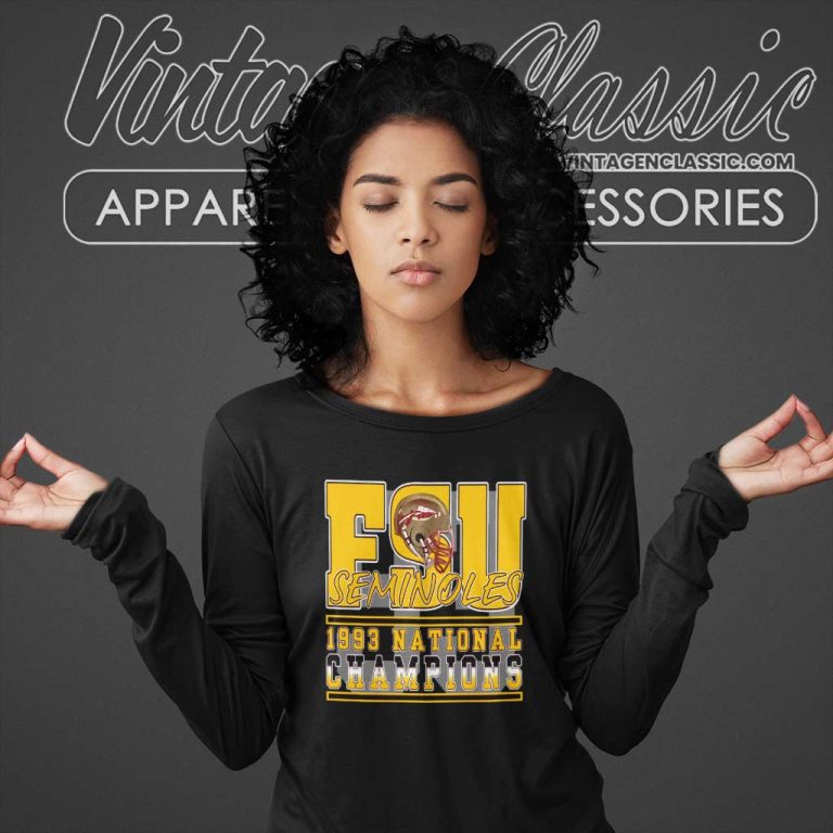 Vintage 1993 Fsu Seminoles National Champions Long Sleeve Tee Vintage 1993 Fsu Seminoles National Champions Long Sleeve Tee