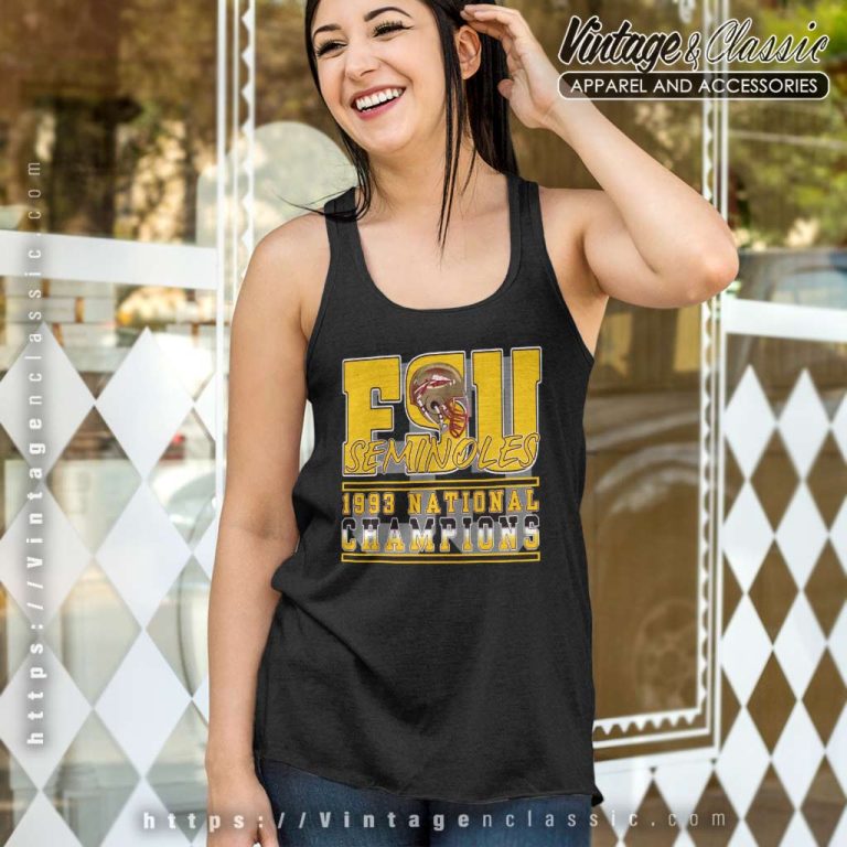 Vintage 1993 Fsu Seminoles National Champions Tank Top Racerback Vintage 1993 Fsu Seminoles National Champions Tank Top Racerback