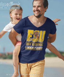 Vintage 1993 Fsu Seminoles National Champions V Neck TShirt
