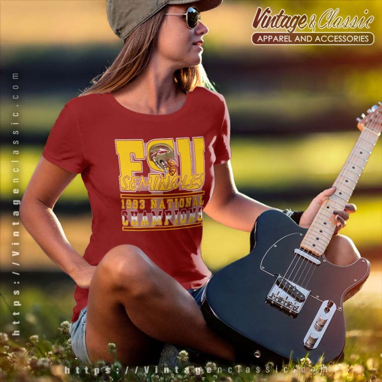 Vintage 1993 Fsu Seminoles National Champions Women TShirt Vintage 1993 Fsu Seminoles National Champions Women TShirt