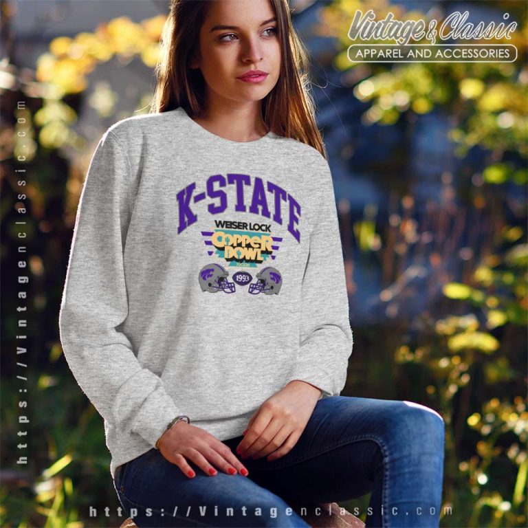 Vintage 1993 Kansas State University Wildcats Copper Bowl Sweatshirt Vintage 1993 Kansas State University Wildcats Copper Bowl Sweatshirt