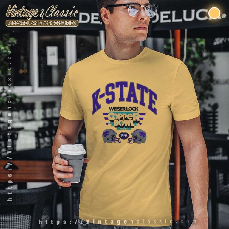Vintage 1993 Kansas State University Wildcats Copper Bowl T Shirt Vintage 1993 Kansas State University Wildcats Copper Bowl T Shirt