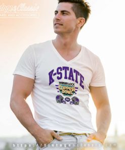 Vintage 1993 Kansas State University Wildcats Copper Bowl Shirt 5 Vintage 1993 Kansas State University Wildcats Copper Bowl V Neck TShirt
